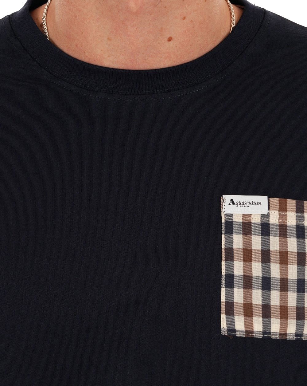 Aquascutum Iconic Pocket Crew Sweat Navy