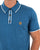 Gabicci Vintage Lineker Tipped Knitted Polo Aqua
