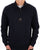 Aquascutum Small Logo 1/4 Zip Sweat Navy