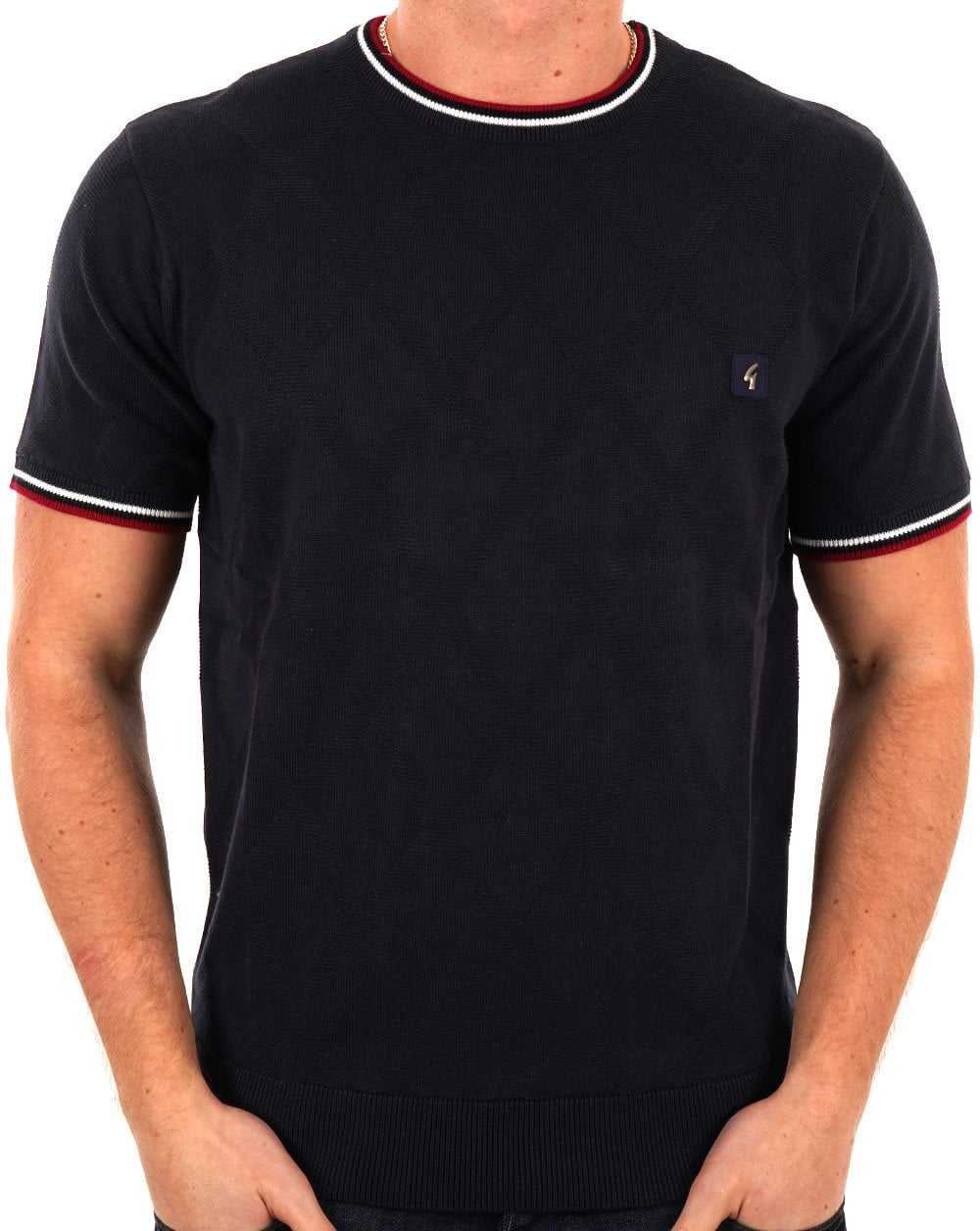 Gabicci Vintage Santino Knitted Top Navy