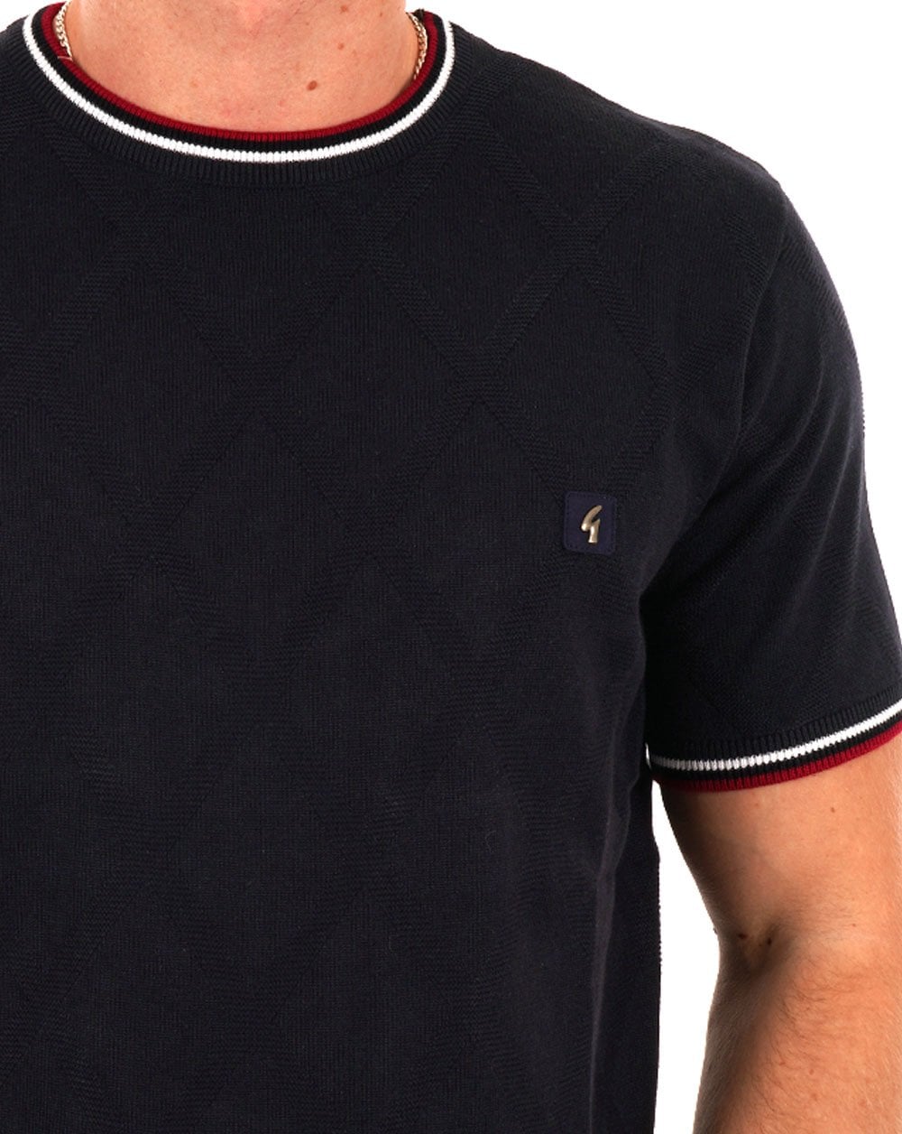 Gabicci Vintage Santino Knitted Top Navy
