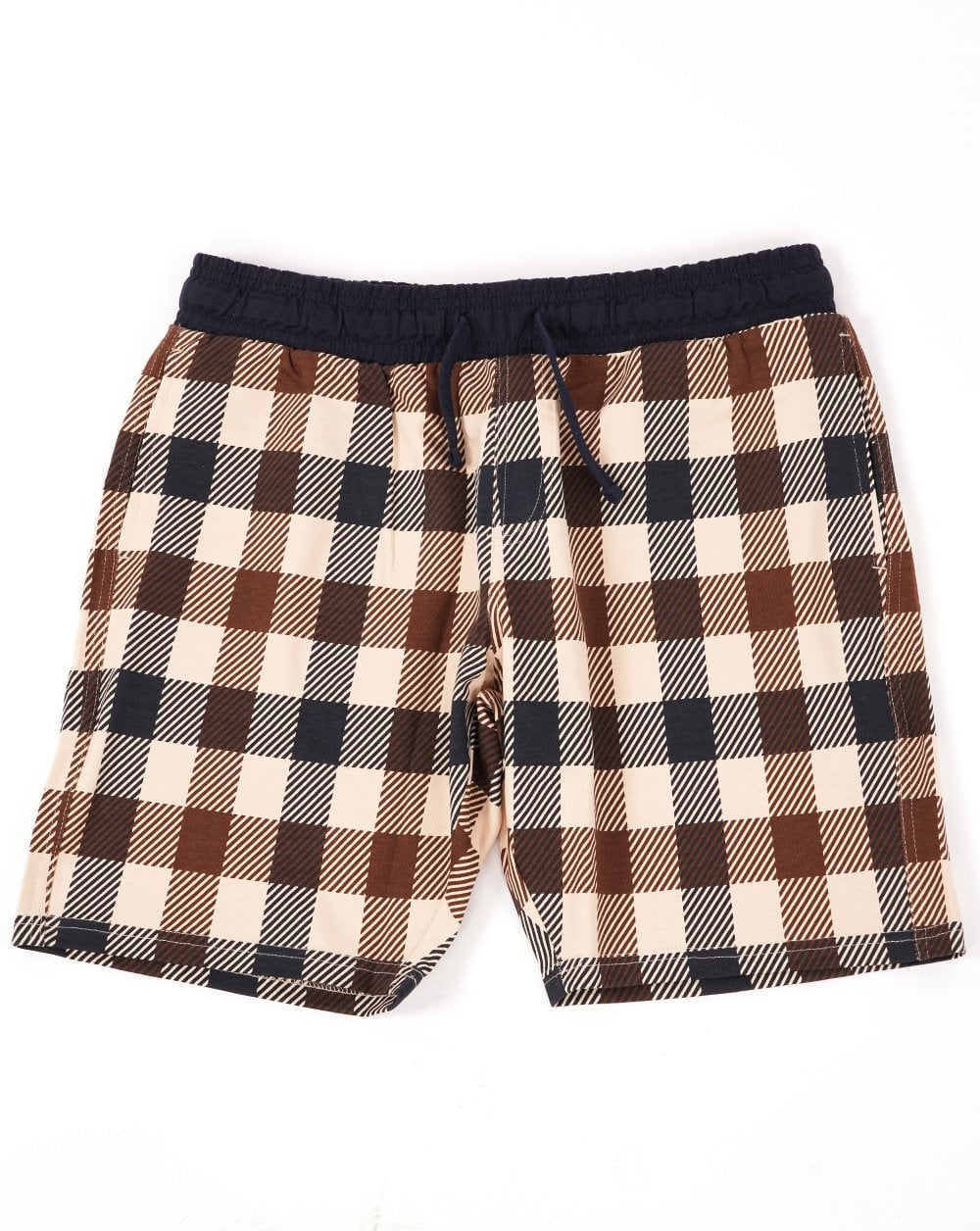 Aquascutum Macro Check Sweat Shorts Navy