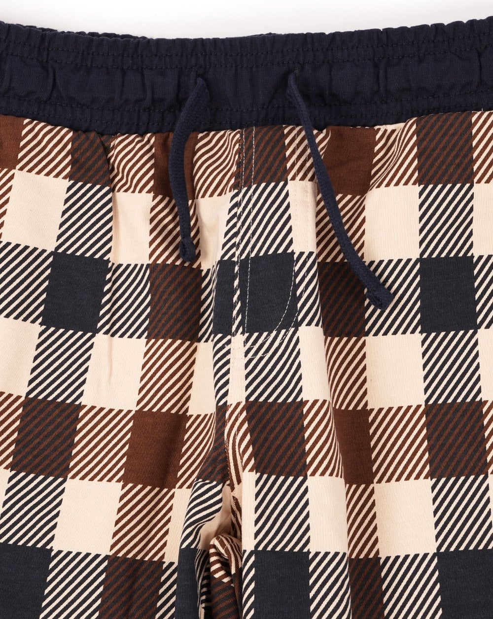 Aquascutum Macro Check Sweat Shorts Navy