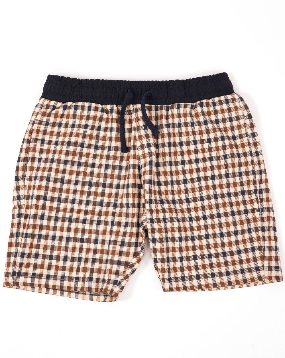 Aquascutum Club Check Sweat Shorts Navy