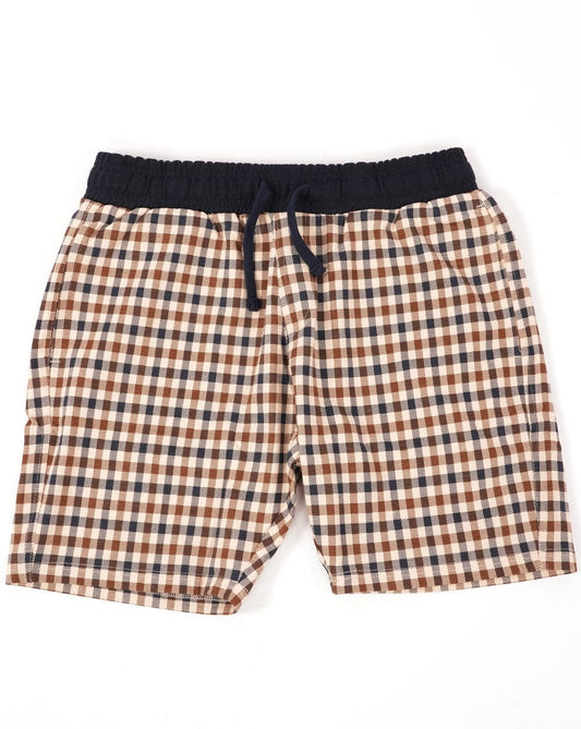 Aquascutum Club Check Sweat Shorts Navy