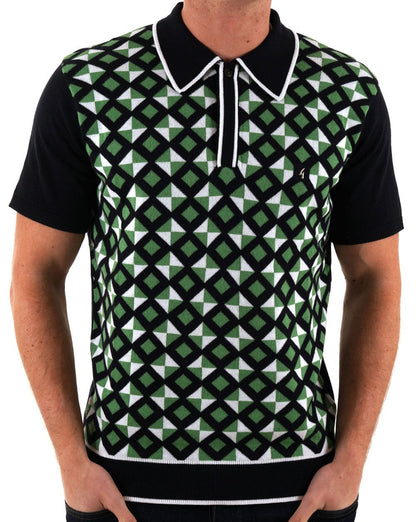 Gabicci Vintage Ted Knitted Polo Navy