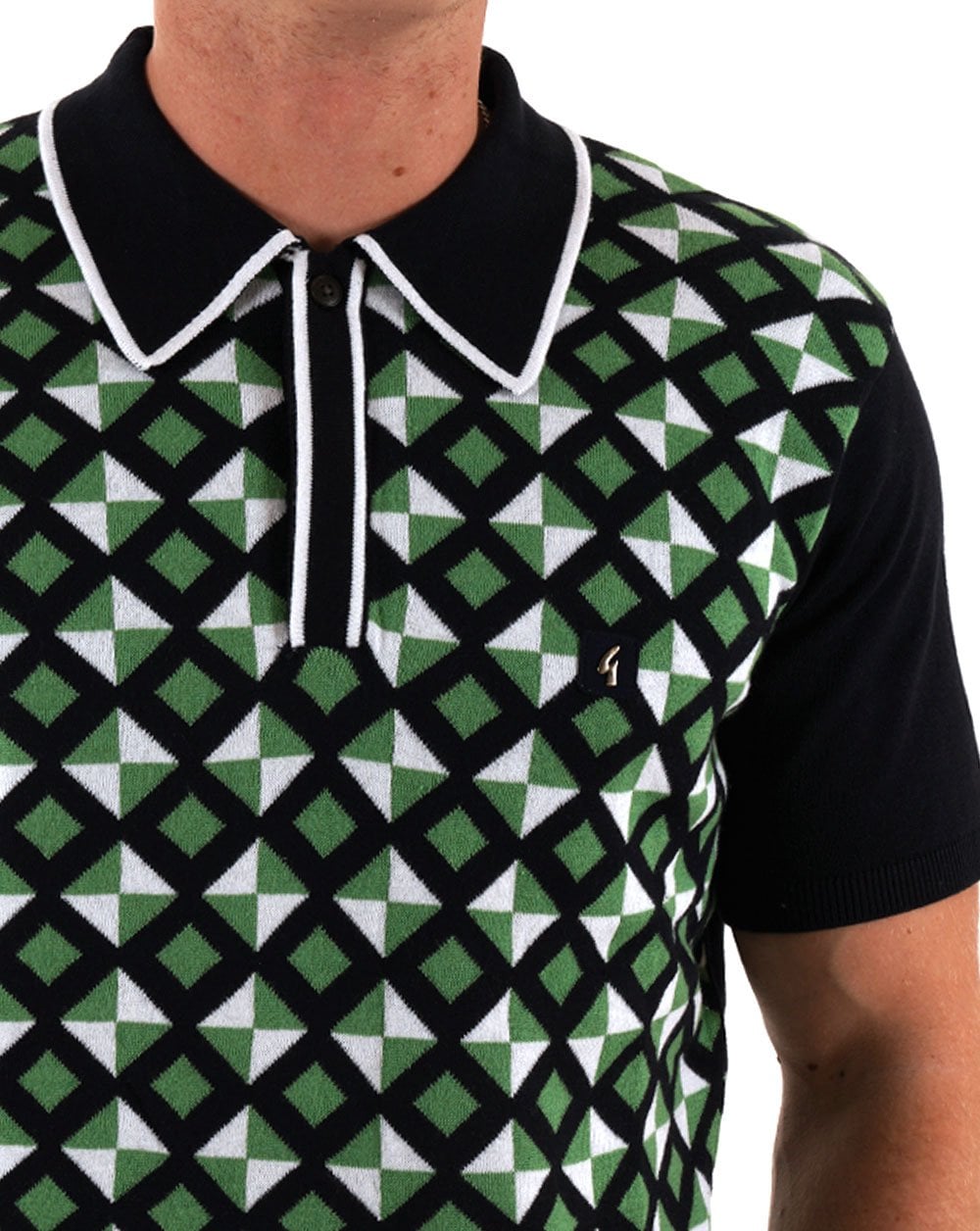 Gabicci Vintage Ted Knitted Polo Navy