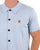 Gabicci Vintage Full Button Knit Polo Sky