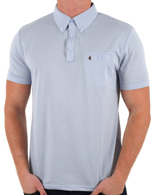 Gabicci Vintage Ladro Polo Shirt Azure