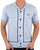 Gabicci Vintage Ross SS Knitted Shirt Azure
