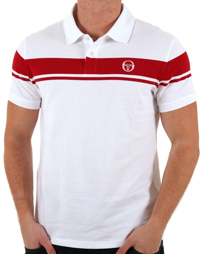 Sergio Tacchini Young Line Polo Shirt White/Red
