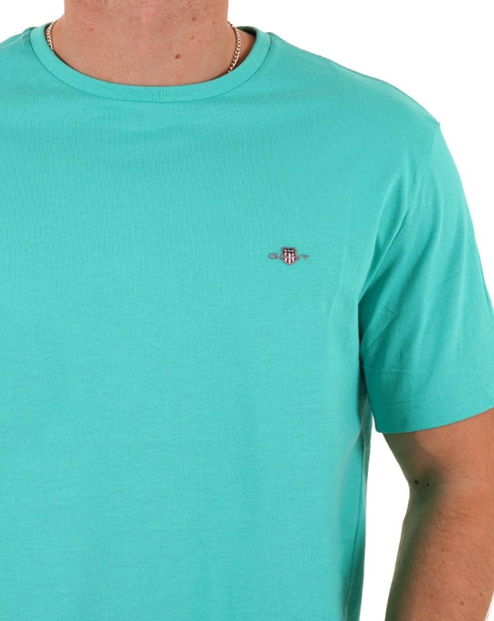 Gant Shield Crew T Shirt Tropic Blue