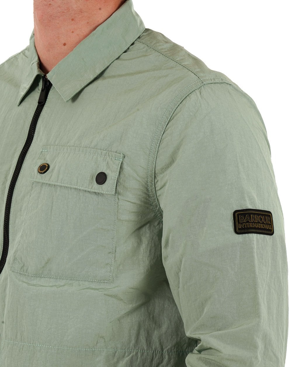 Barbour International Inline Overshirt Granite Green