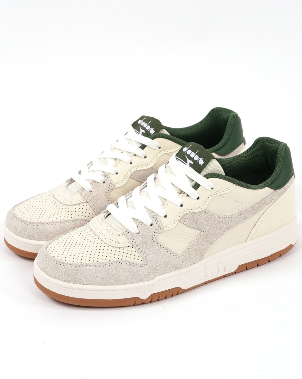 Diadora Deuce M2 Trainers Off White/Foliage Green