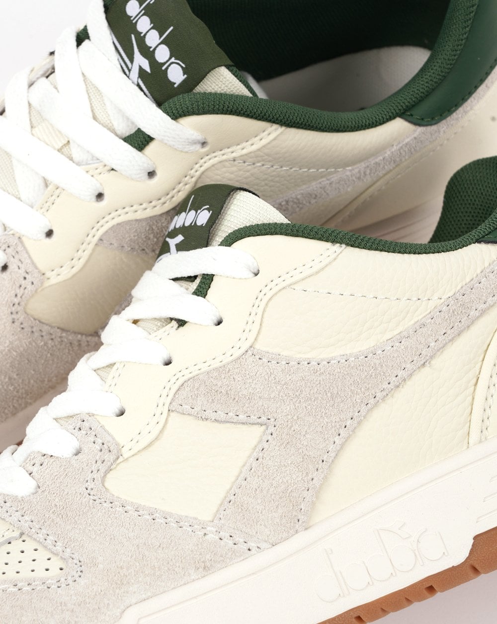Diadora Deuce M2 Trainers Off White/Foliage Green
