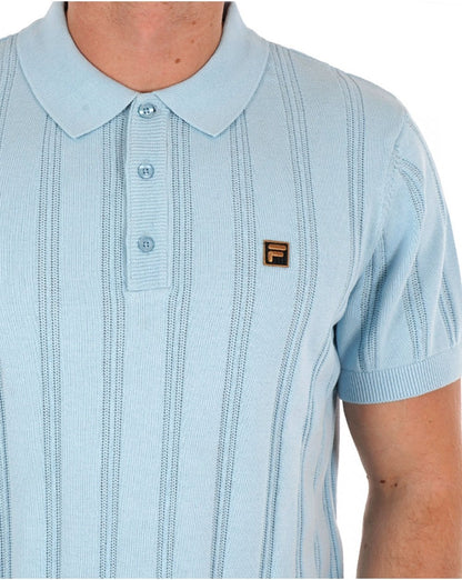 Fila Gold Kennedy Knit Polo Sky Blue