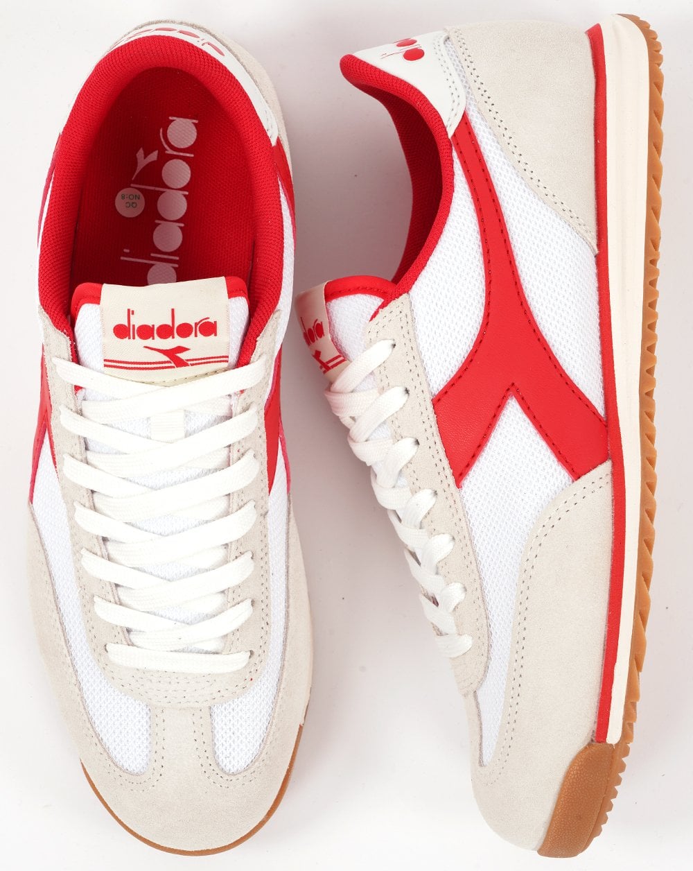 Diadora Cross Trainers White/Red