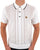 Gabicci Vintage Knitted Weave Polo Shirt White