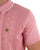 Gabicci Vintage Knitted Weave Polo Shirt Pink