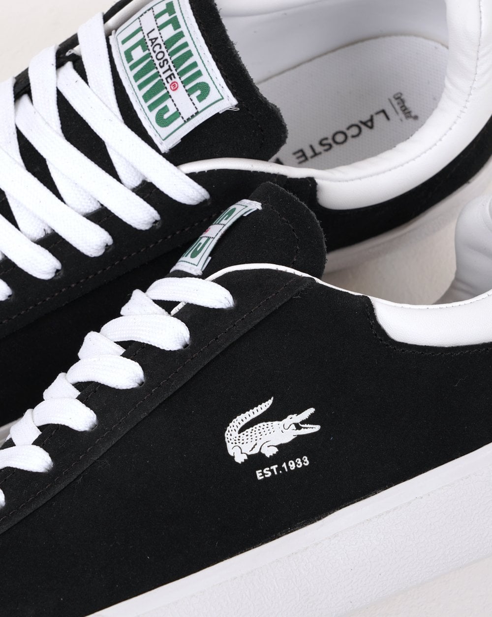 Lacoste Baseshot Trainers Black/White