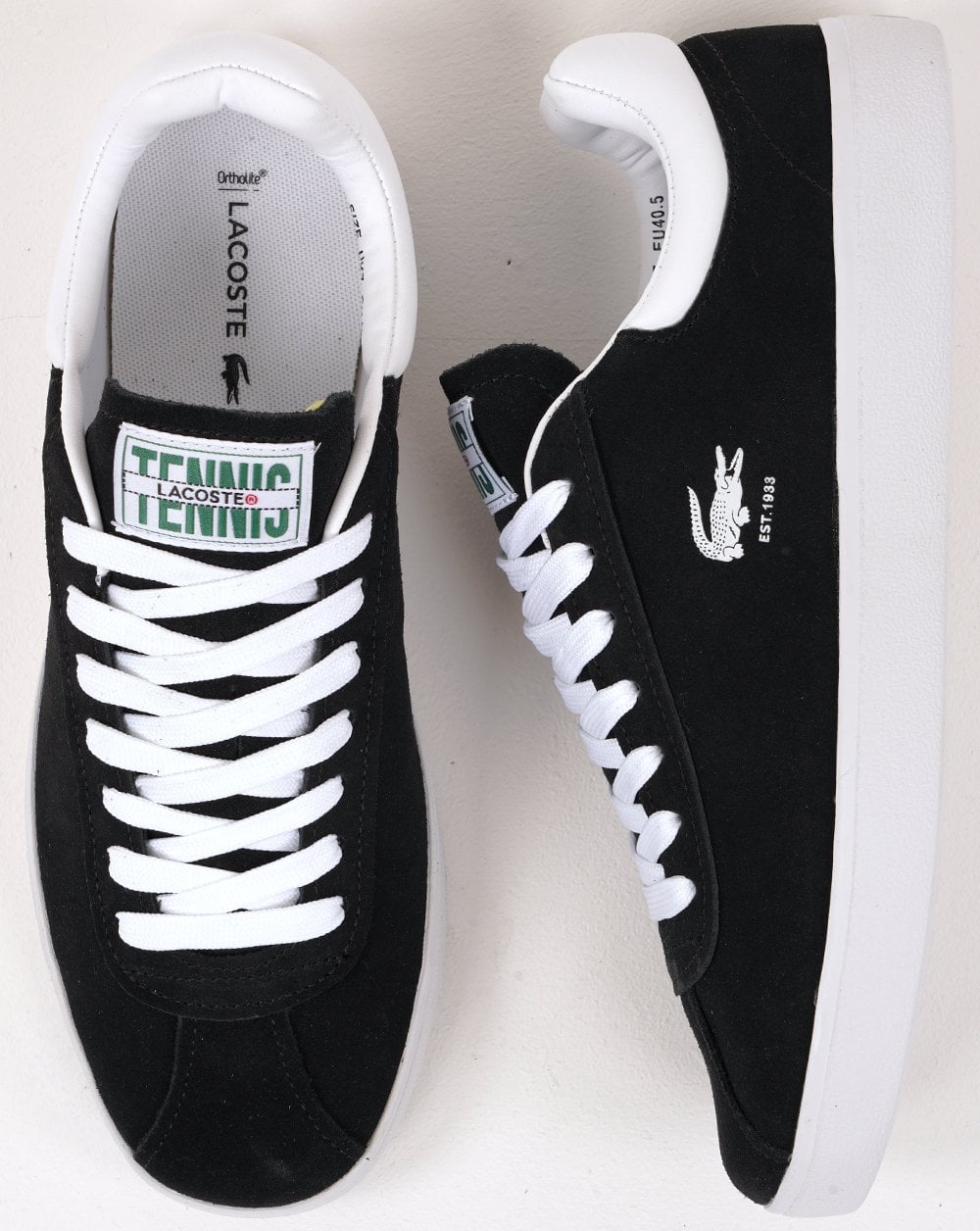 Lacoste Baseshot Trainers Black/White
