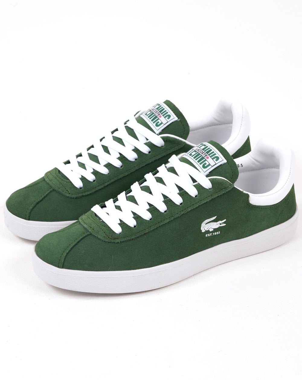 Lacoste Baseshot Trainers Dark Green/White