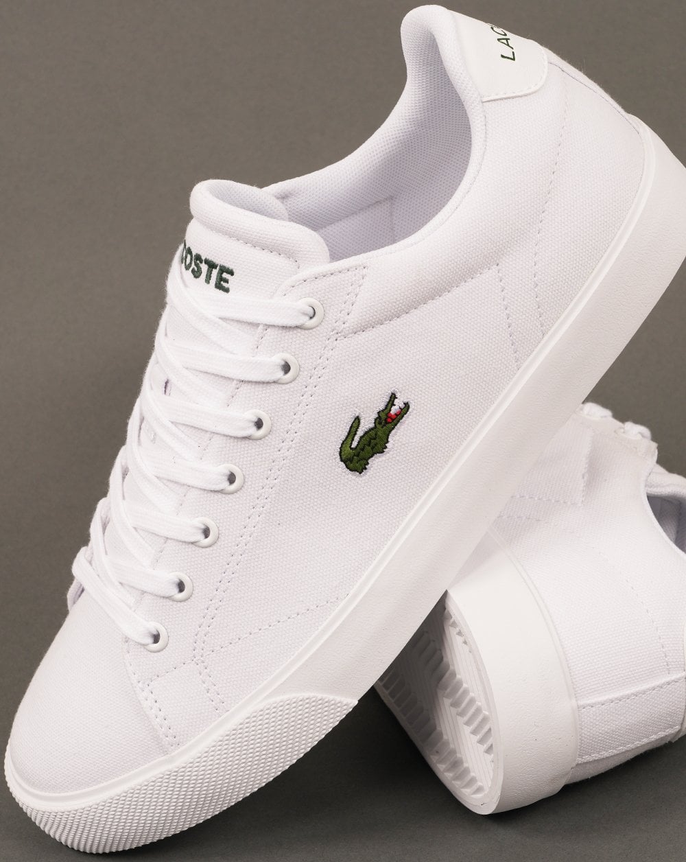Lacoste Lerond Set Canvas Trainers White