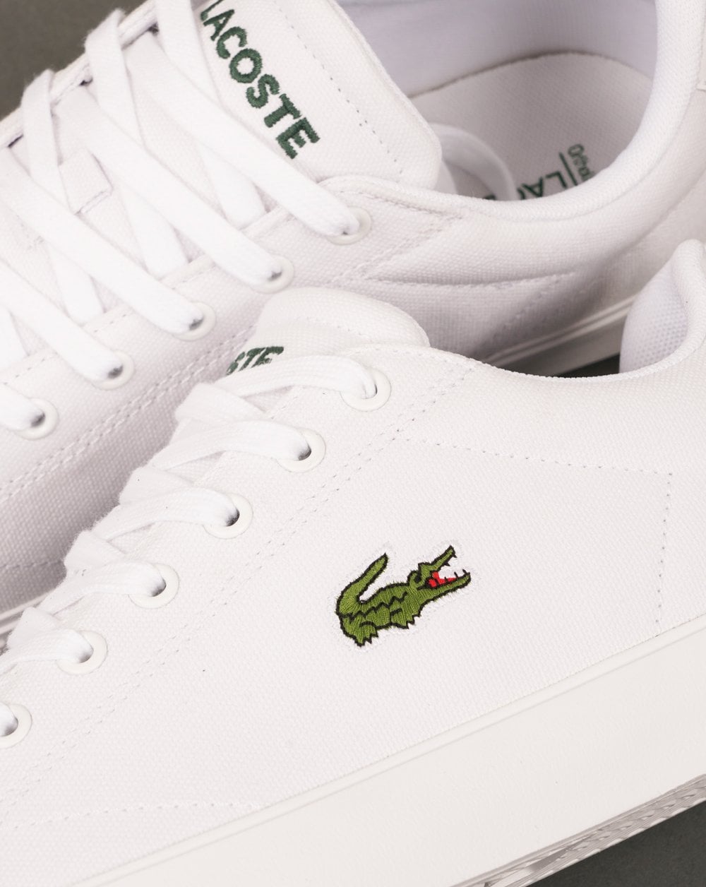 Lacoste Lerond Set Canvas Trainers White