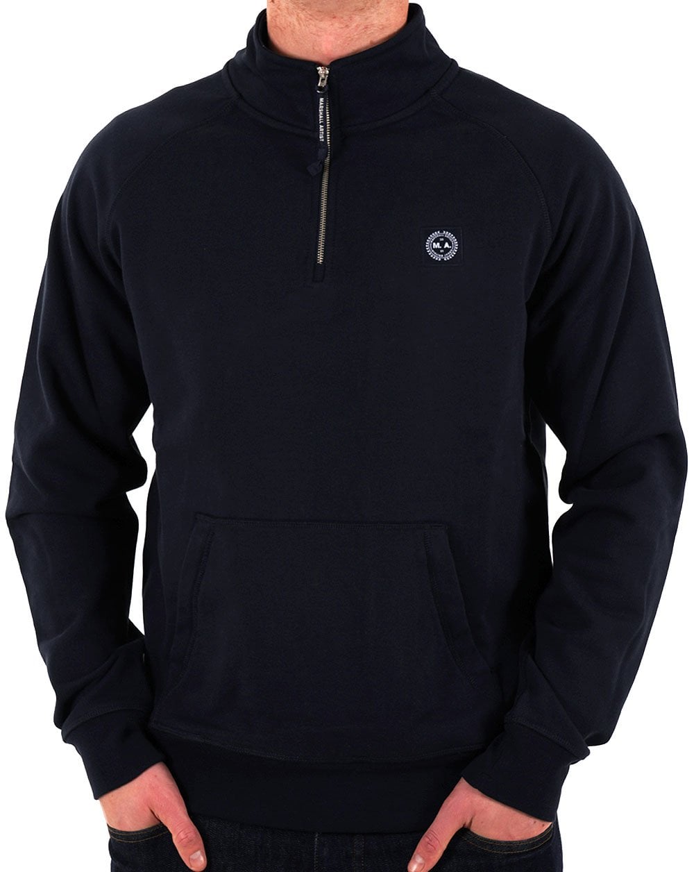 Marshall Artist Foundation 1/4 Zip Sweat Navy