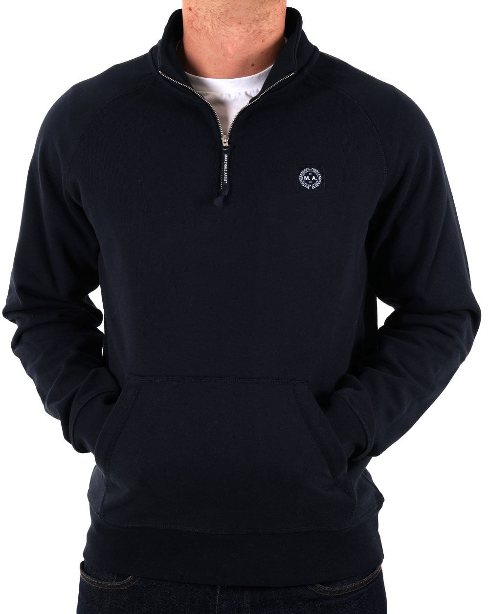 Marshall Artist Foundation 1/4 Zip Sweat Navy