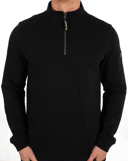 Patrick Harlem 1/4 Zip Sweat Black