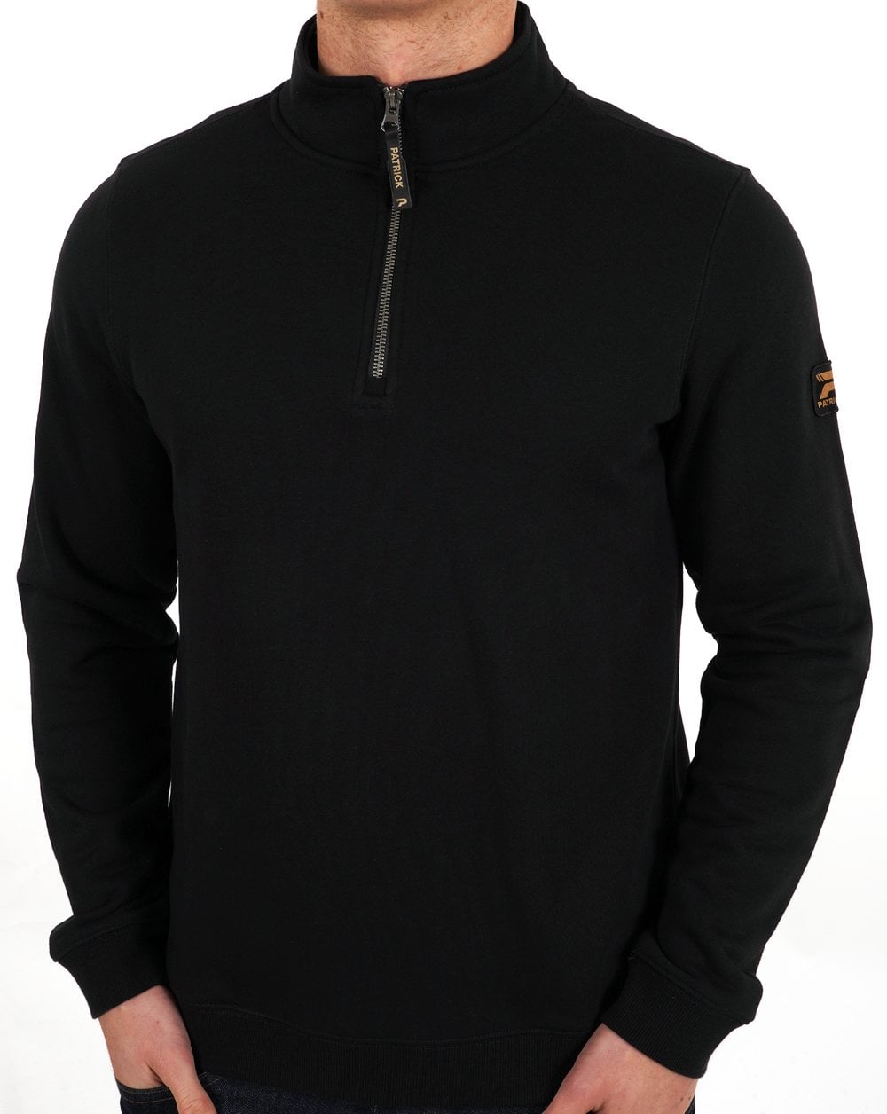 Patrick Harlem 1/4 Zip Sweat Black