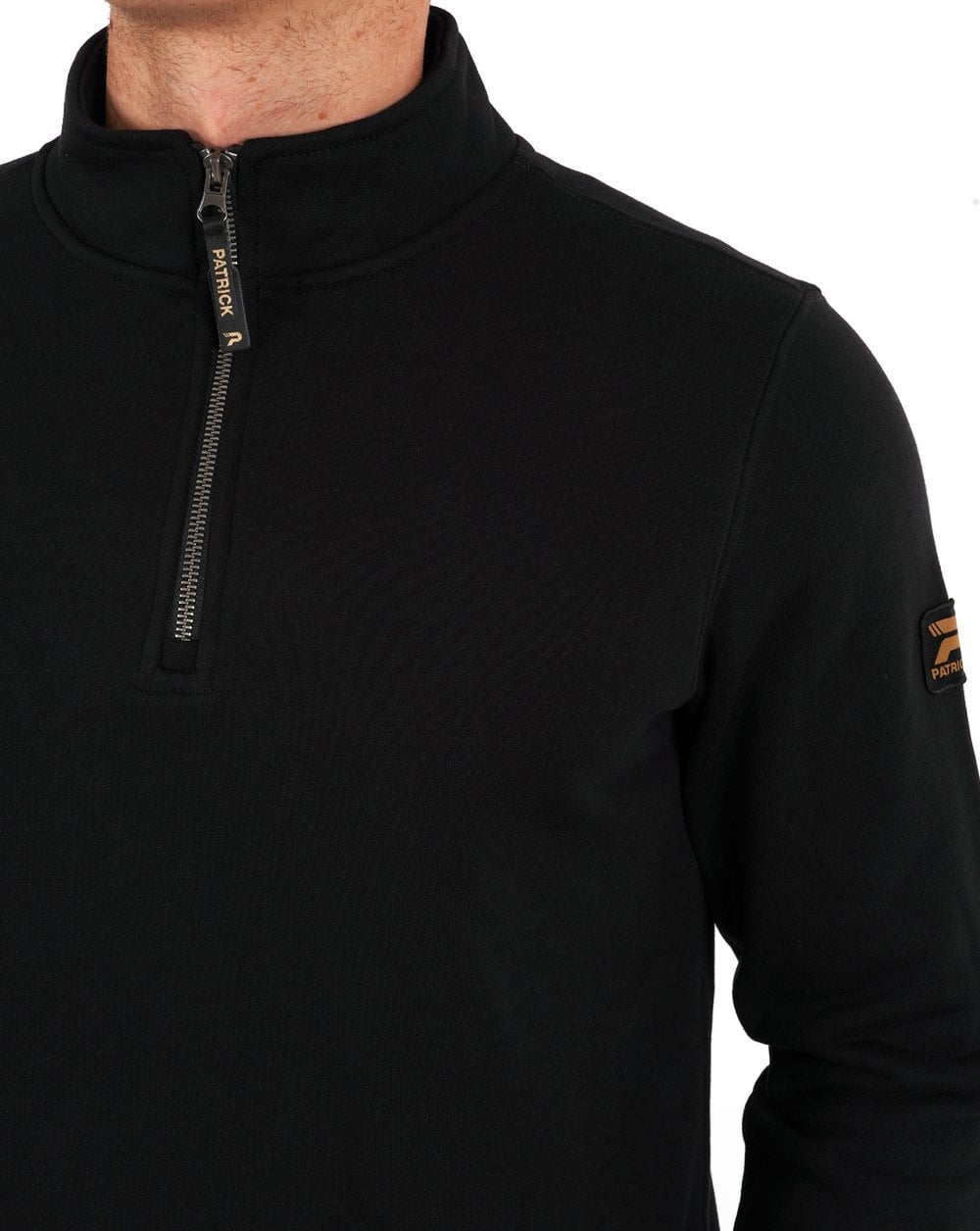 Patrick Harlem 1/4 Zip Sweat Black