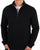 Patrick Harlem 1/4 Zip Sweat Black