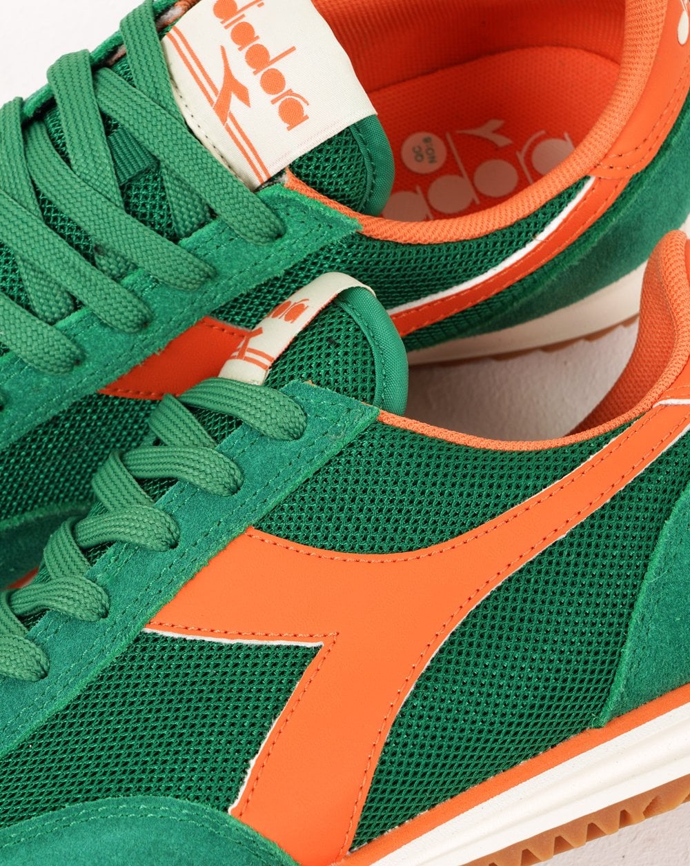 Diadora Cross Trainers Green/Orange