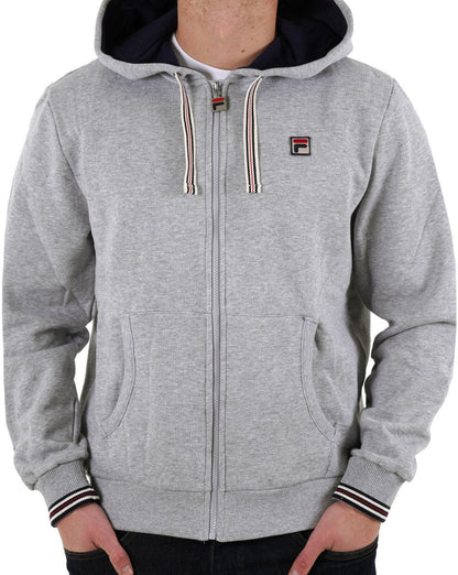 Fila Vintage Tenconi Hoodie Light Grey Marl