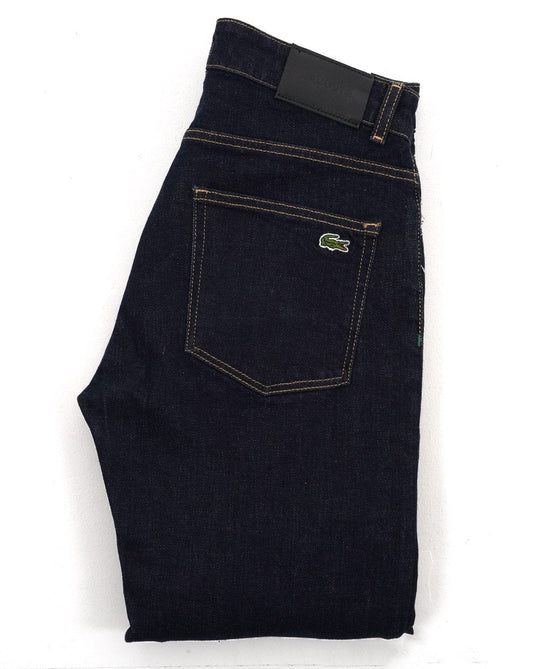 Lacoste Lacoste Slim Fit Indigo Jeans Washed Rinse