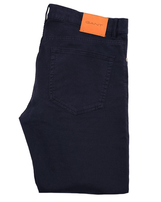 Gant Garment Dyed Twill Jeans Navy Blue