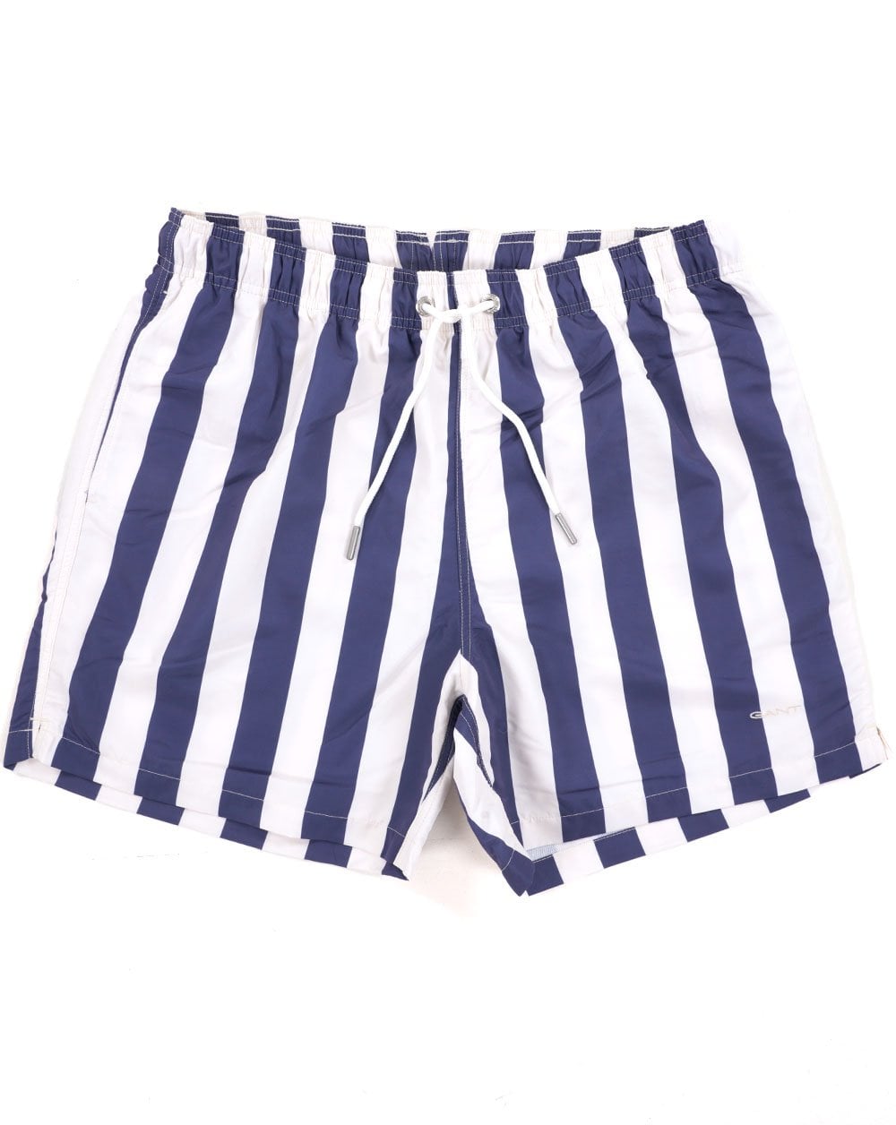 Gant Block Stripe Swim Shorts Navy/Off White