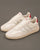 Adidas Barreda Leather Trainers Off White/Scarlet