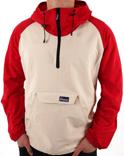 Penfield 50th Anniversary Pac Jac Jacket Anorak Ecru/Red