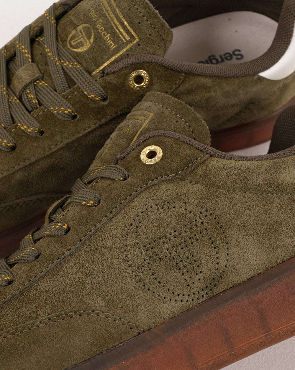 Sergio Tacchini Taormina Suede Trainers Khaki