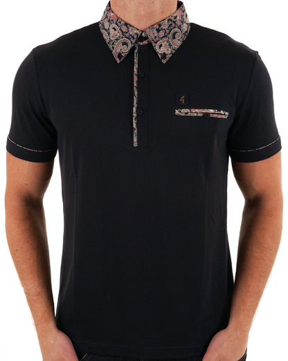 Gabicci Vintage Mooreland Polo Shirt Navy