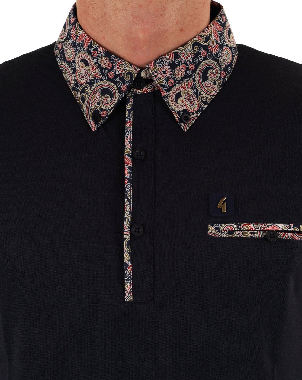 Gabicci Vintage Mooreland Polo Shirt Navy