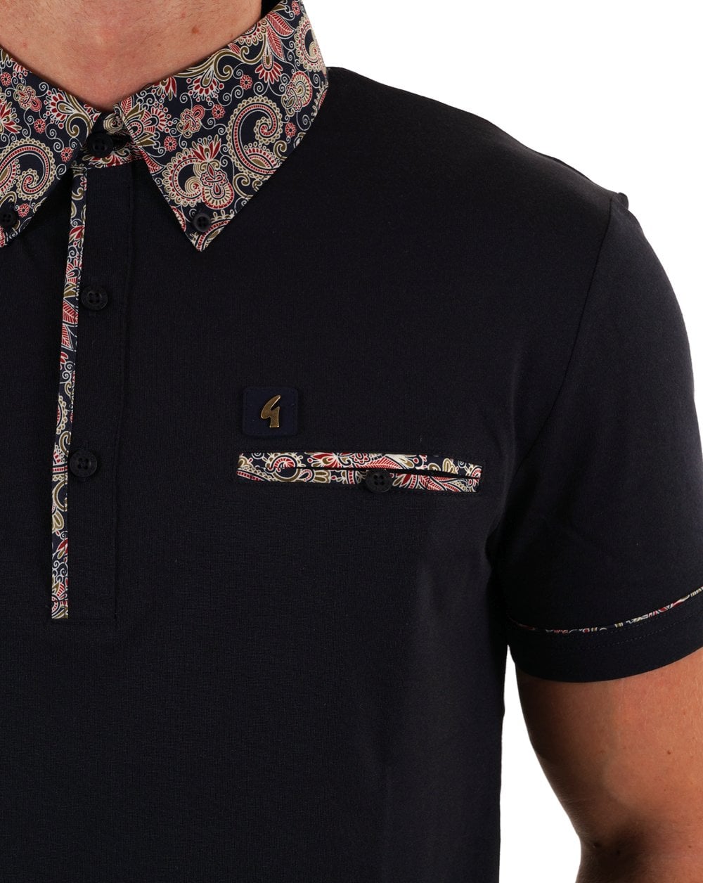 Gabicci Vintage Mooreland Polo Shirt Navy