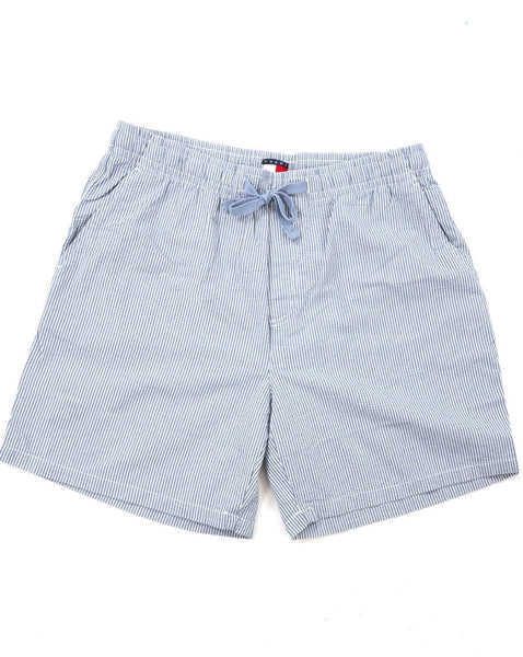 Tommy Jeans Seersucker Beach Shorts Colorado Blue Stripes