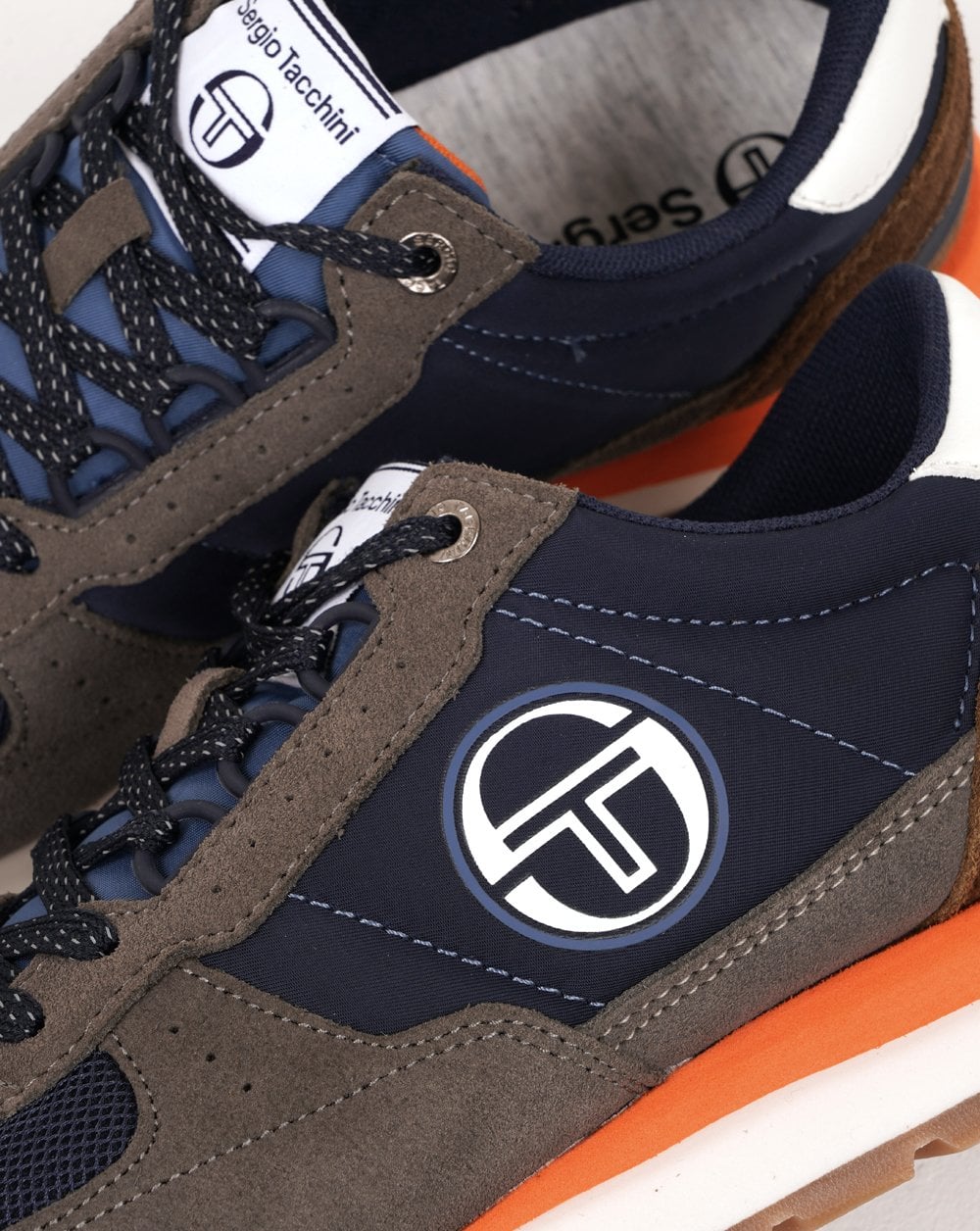 Sergio Tacchini Venezia Trainers Navy / Grey / Orange