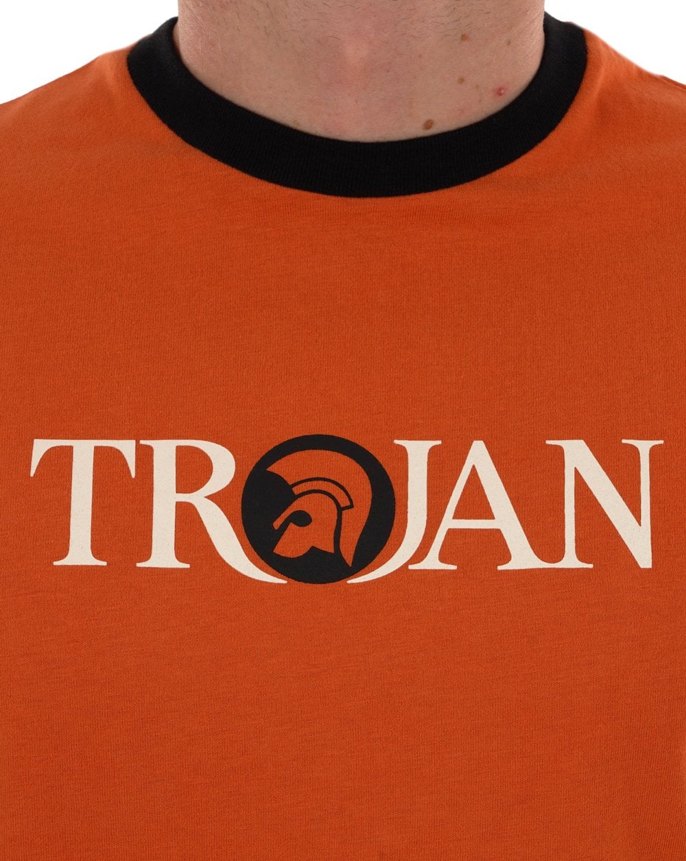 Trojan Helmet Logo T-shirt Orange