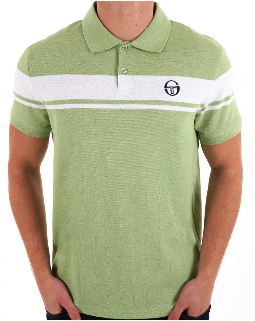 Sergio Tacchini Young Line Polo Shirt Green/White