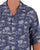 Gant Island Print Cuban Shirt Navy